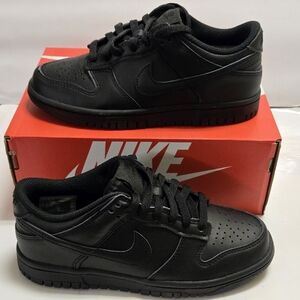 Nike Dunk‎ Low GS Triple Black Big Kids Shoes